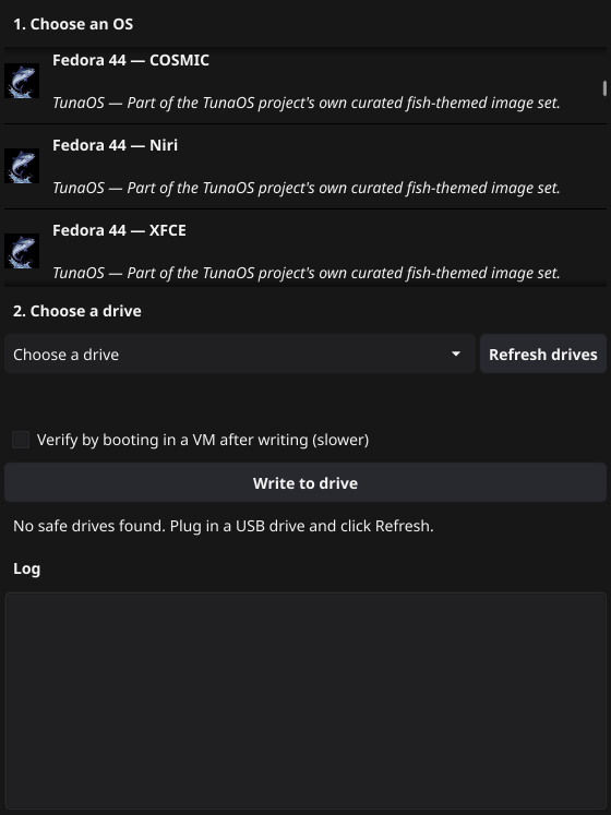 OS catalog, scrolled to a card mid-list